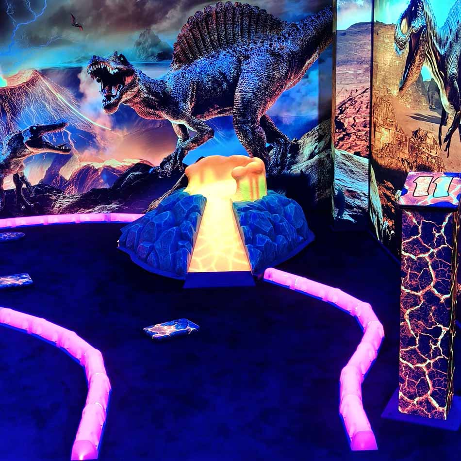 Black Light Jurassic Mini Golf in palmerston north
