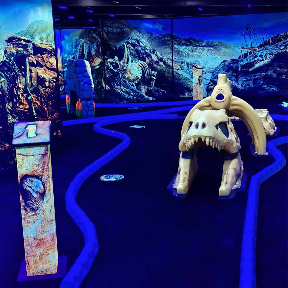 Black Light Jurassic Mini Golf in palmerston north